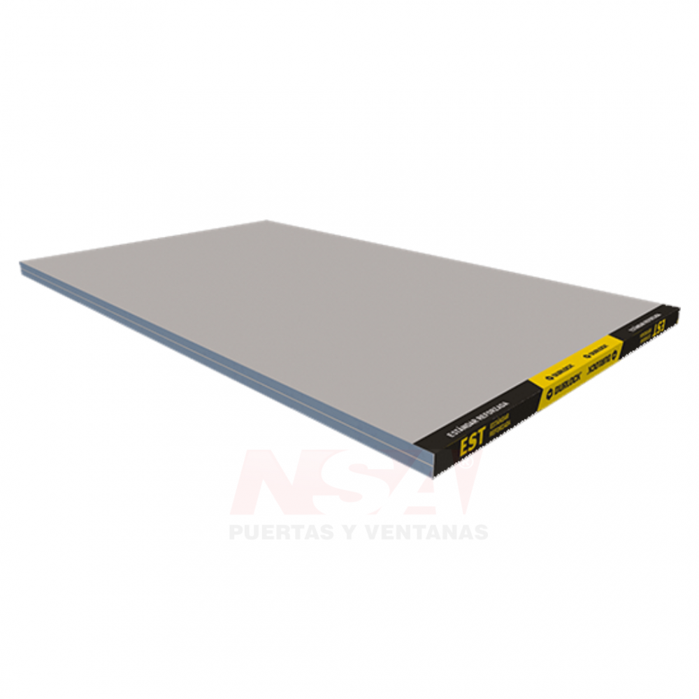 Placa de yeso Durlock Linea Standard de 12,5 mm.