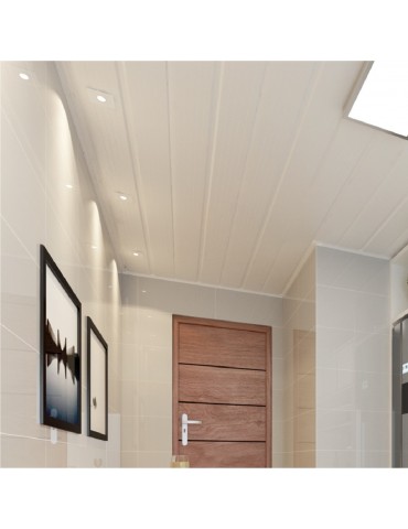 Placa de PVC Versati color blanco acanalado frizado de 7 mm espesor. 2