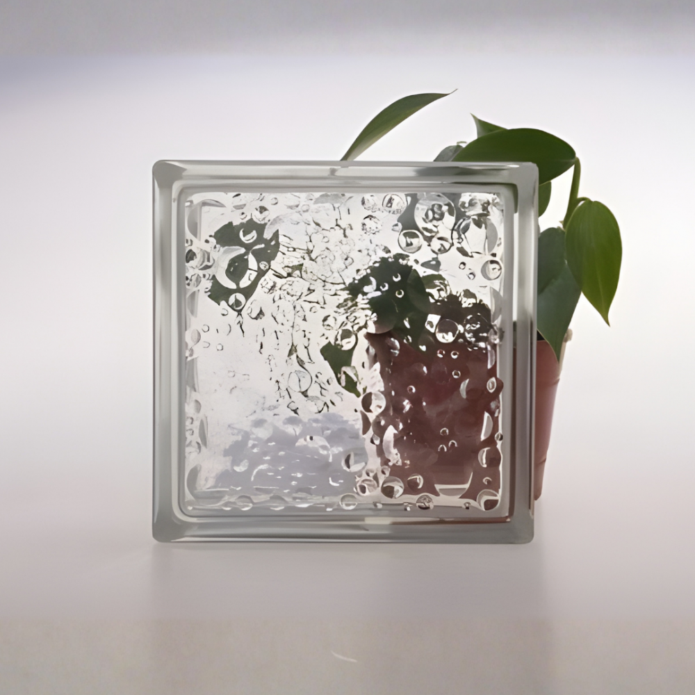 Ladrillos de vidrio trans. Mod. Savona. Medidas 19 x 19 x 8 cm.