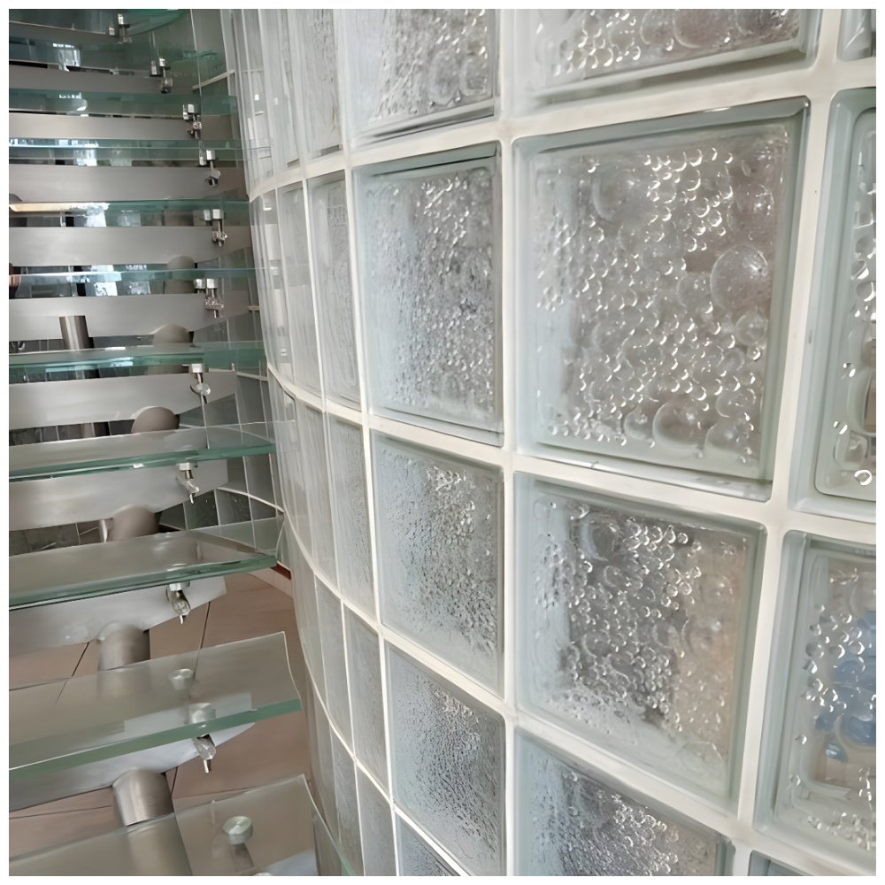 Ladrillos de vidrio trans. Mod. Savona. Medidas 19 x 19 x 8 cm.