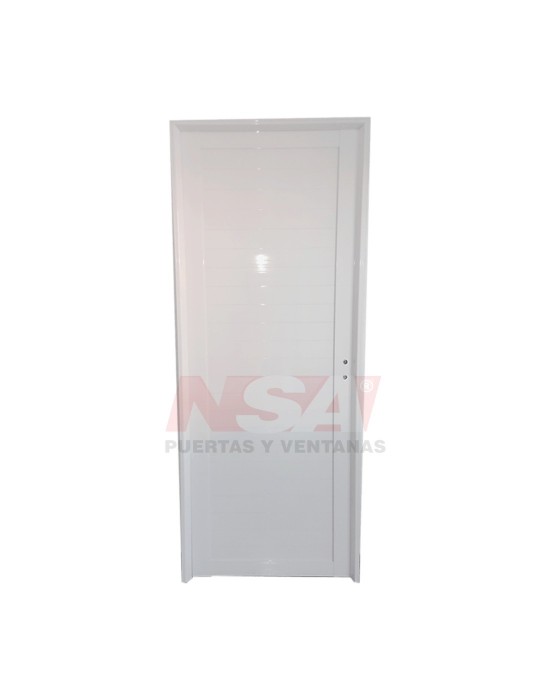 Puerta de aluminio tablero tubular de 0,80 x 200 ciega