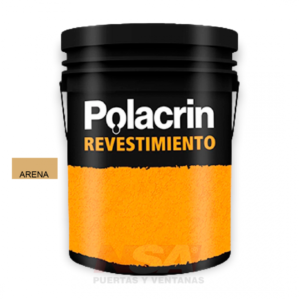Revestimiento texturado Polacrin color Arena de 25kg.
