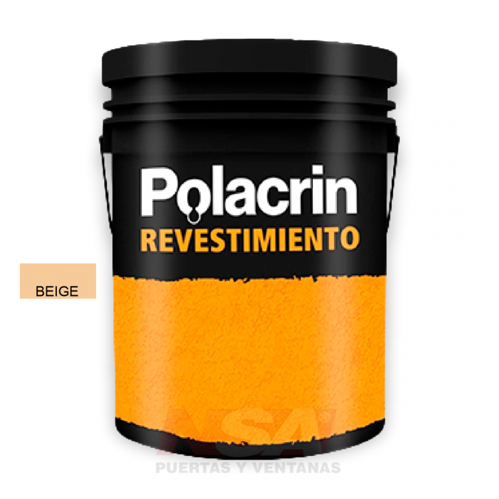 Revestimiento texturado Polacrin color Beige de 25kg.