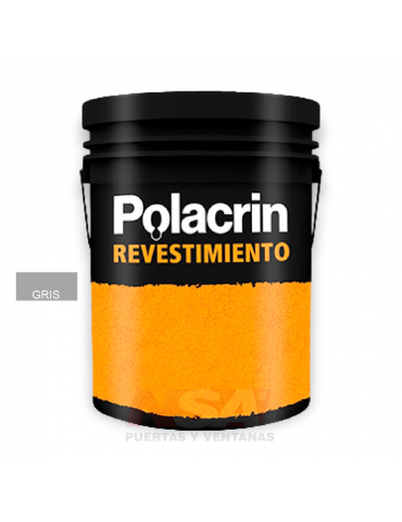 Revestimiento texturado Polacrin color Gris de 25kg.