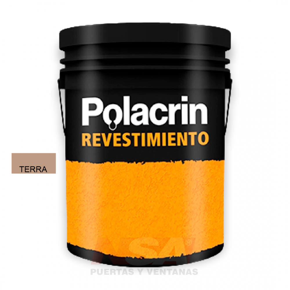 Revestimiento texturado Polacrin color Terra de 25kg.