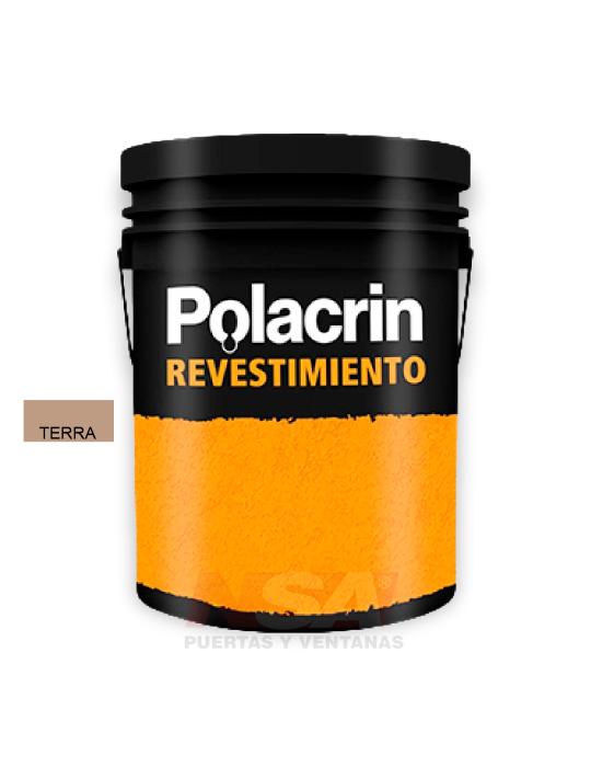 Revestimiento texturado Polacrin color Terra de 25kg.