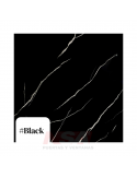 Placa de PVC rigida simil marmol modelo Black de 2800 x 1220 x 2.5 mm.