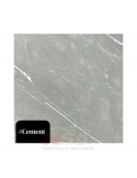 Placa de PVC rigida simil marmol modelo Cement de 2800 x 1220 x 2.5 mm.