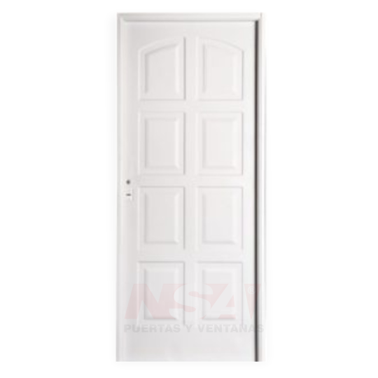 Puerta de chapa inyectada Linea Intermedia Mod. Ciega 8 Tableros