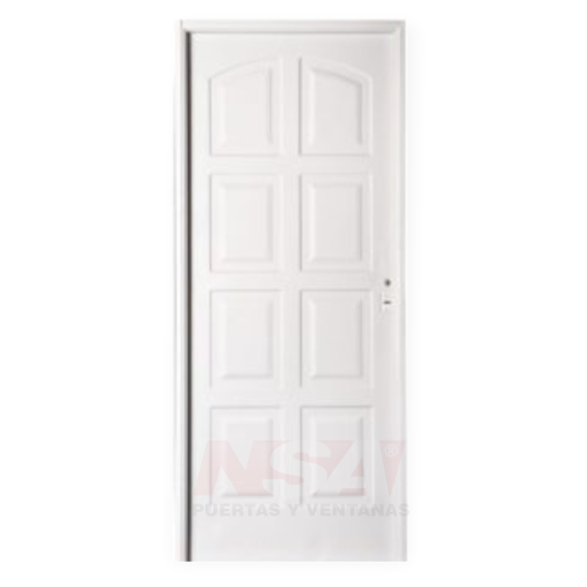 Puerta de chapa inyectada Linea Intermedia Mod. Ciega 8 Tableros