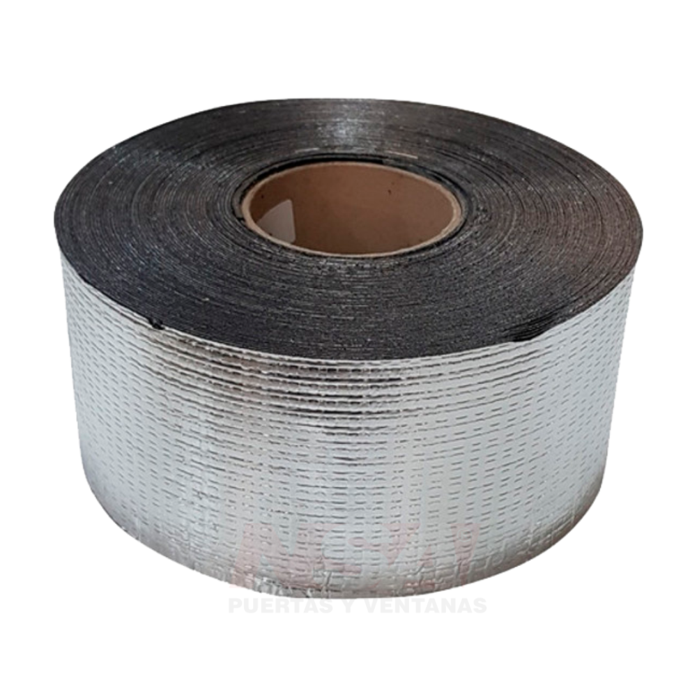 Membrana autoadhesiva con aluminio. Rollo de 10cm x 10mts