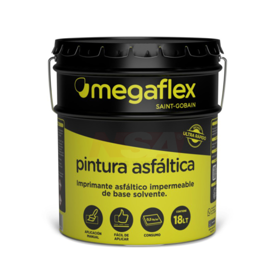 Pintura asfáltica Megaflex x 18 lts.