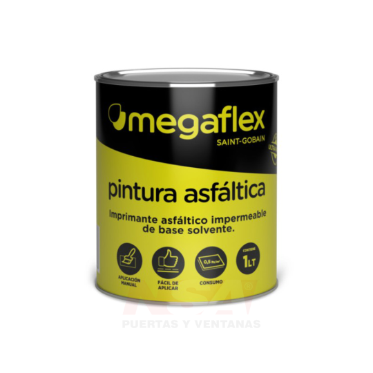 Pintura asfáltica Megaflex x 1 lts.