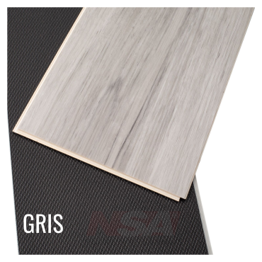 Piso vinilico spc Color Gris.