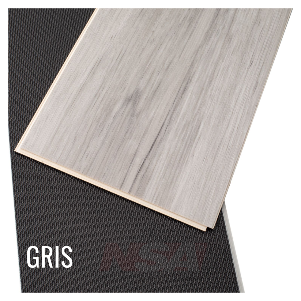 Piso vinilico spc Color Gris.