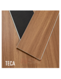 Piso vinilico spc. Color Teca.
