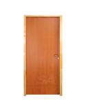 Puerta placa de interior Enchapada en Cedro.