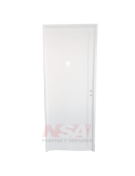 Puerta de aluminio tablero tubular de 0,80 x 200 ciega