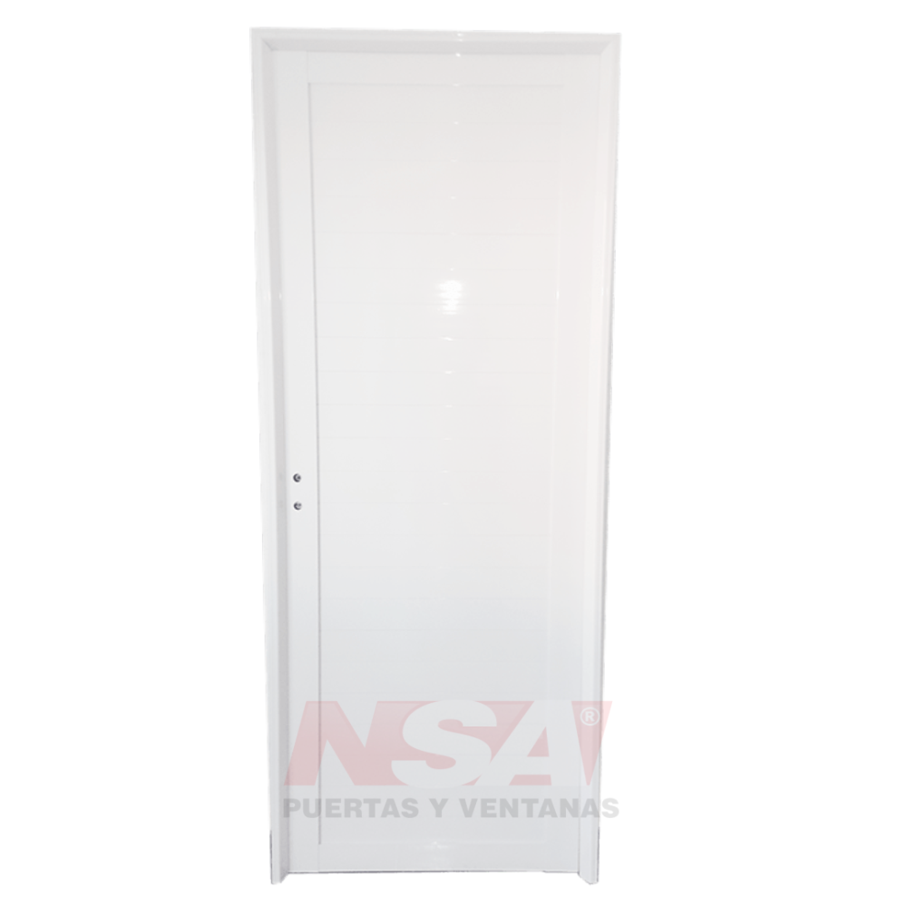 Puerta de aluminio tubular de 0,80 x 200 ciega