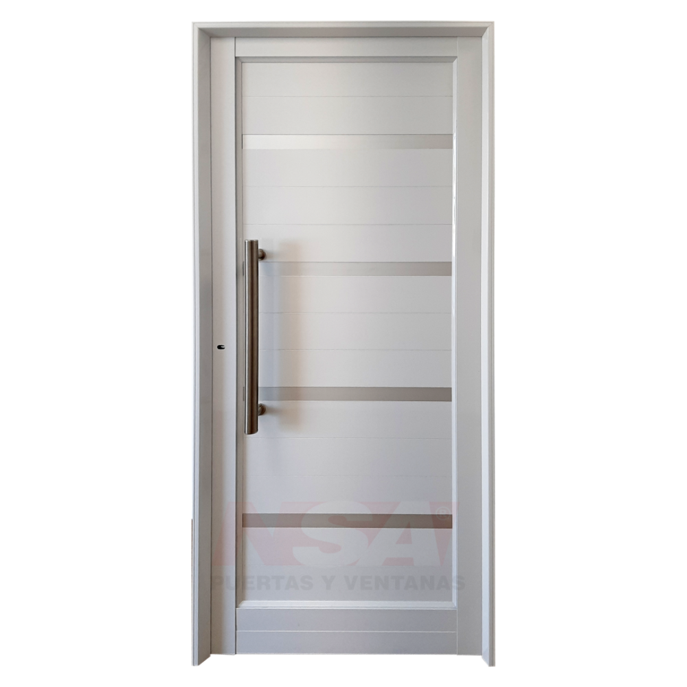 Puerta de aluminio rev. tubular Mod. 706