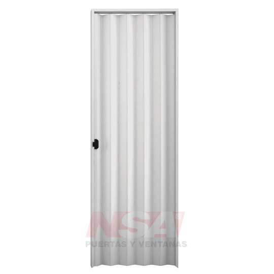Puerta plegadiza de PVC de 8mm regulables de 0,80 x 2,10 color ceniza.
