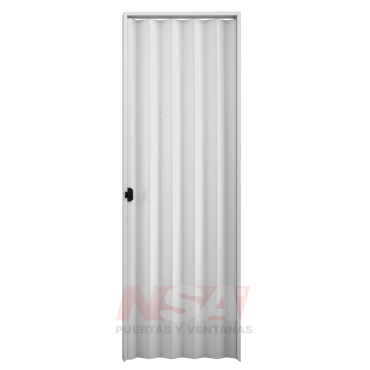 Puerta plegadiza de PVC de 8mm regulables de 0,90 x 2,10 color ceniza. 2