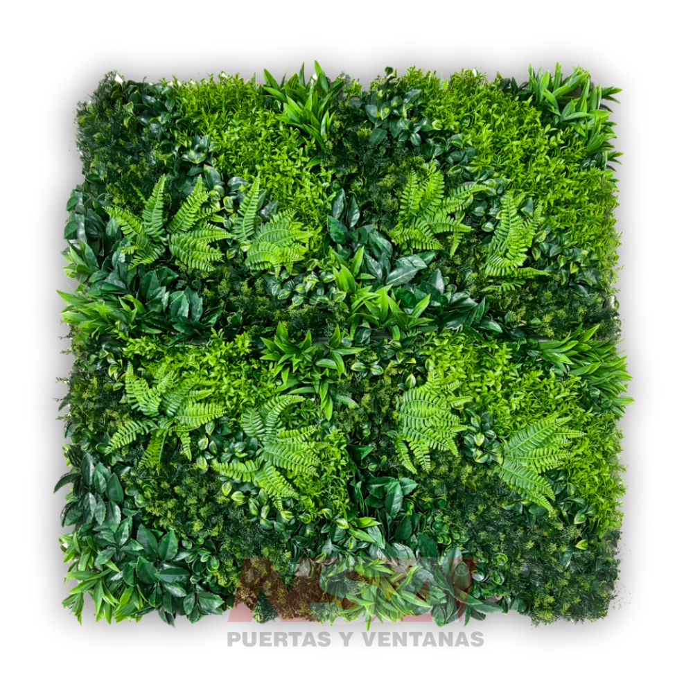 Jardín artificial vertical Modelo Margarita de 100 x 100 cm.