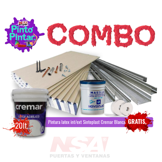 Combo Yeso x 100 m²