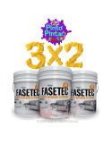 3 x 2 Pintura latex FASETEC interior / exterior x 20 lts. Color blanco