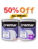 PINTÓ PINTAR! 50% OFF en la segunda unidad. Pintura latex SINTEPLAST CREMAR