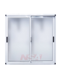 Ventana de aluminio Linea Moderna de 1,00 x 1,00