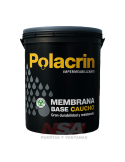 Membrana Polacrin base caucho color Gris de 20 litros.
