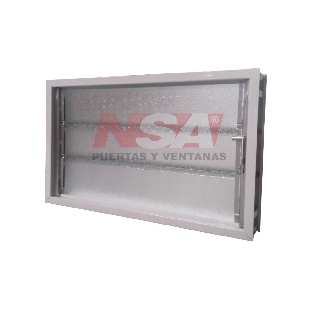 PROMO - Aireador de aluminio de 0,60 x 0,26 con reja y mosquitero.
