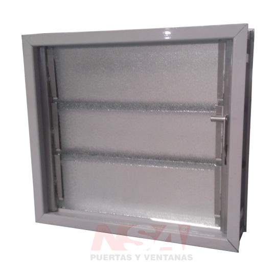 PROMO - Aireador de aluminio de 0,40 x 0,36 con reja y mosquitero.
