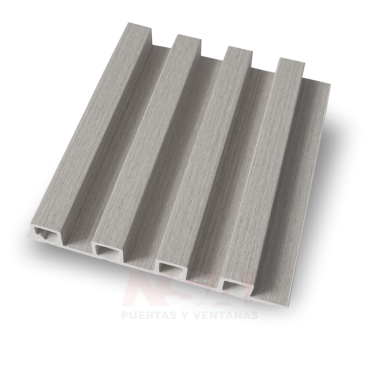 Wall Panel WPC de interior color Gris Claro. Medida 2700 x 168 x 24 mm.