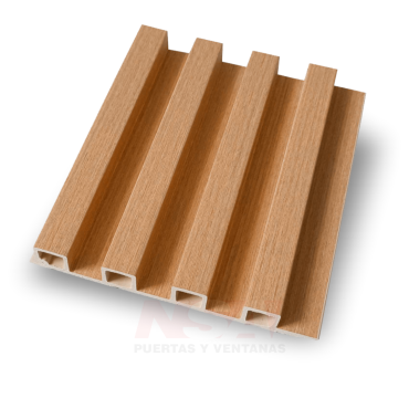 Wall Panel WPC de interior color Abedul. Medida 2700 x 168 x 24 mm.