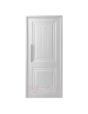 Puerta de chapa inyectada Mod. 2T color blanca con barral recto de 40 cm