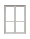 PUERTA DOBLE DE ALUMINIO 216 150X200 36 MM