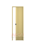 Puerta plegadiza de PVC de 8mm regulables de 1,00 x 2,10 color arena.