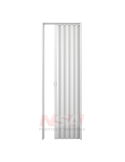 Puerta plegadiza de PVC de 8mm regulables de 1,00 x 2,10 color blanca.