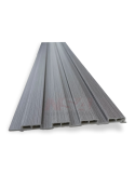 Wall panel WPC de interior Mod. Milo color Gris. Medida 2900 x 160 x 24 mm.