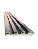 Wall Panel WPC de interior terminaciones Negro. Medidas 2400 x 140 x 14 mm.
