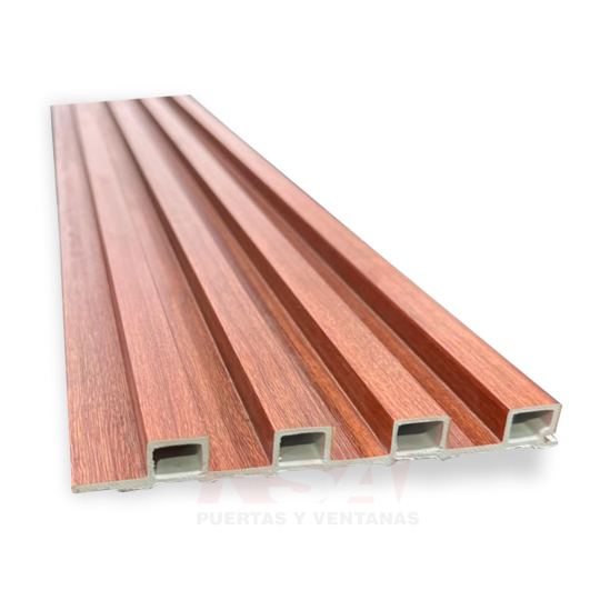 Wall Panel WPC de interior terminaciones Dolce. Medidas 2400 x 140 x 14 mm.