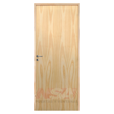 Puerta de interior Linea Nativa Mod. Enchapada Pino de 0,80 x 2,00 marco de madera.