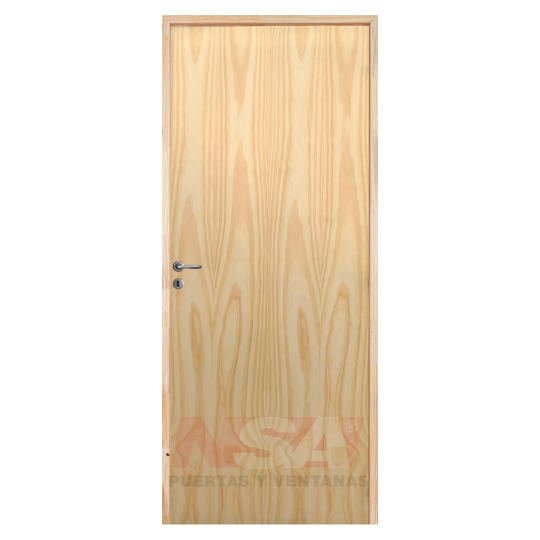 Puerta de interior Linea Nativa Mod. Enchapada Pino de 0,80 x 2,00 marco de madera.