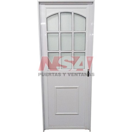 PUERTA DE ALUMINIO REVESTIMIENTO LISO 501 IZQ